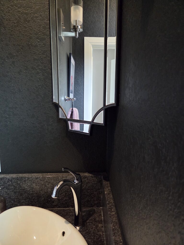 Ways to Hang a Corner Mirror decorative mirror over corner sink